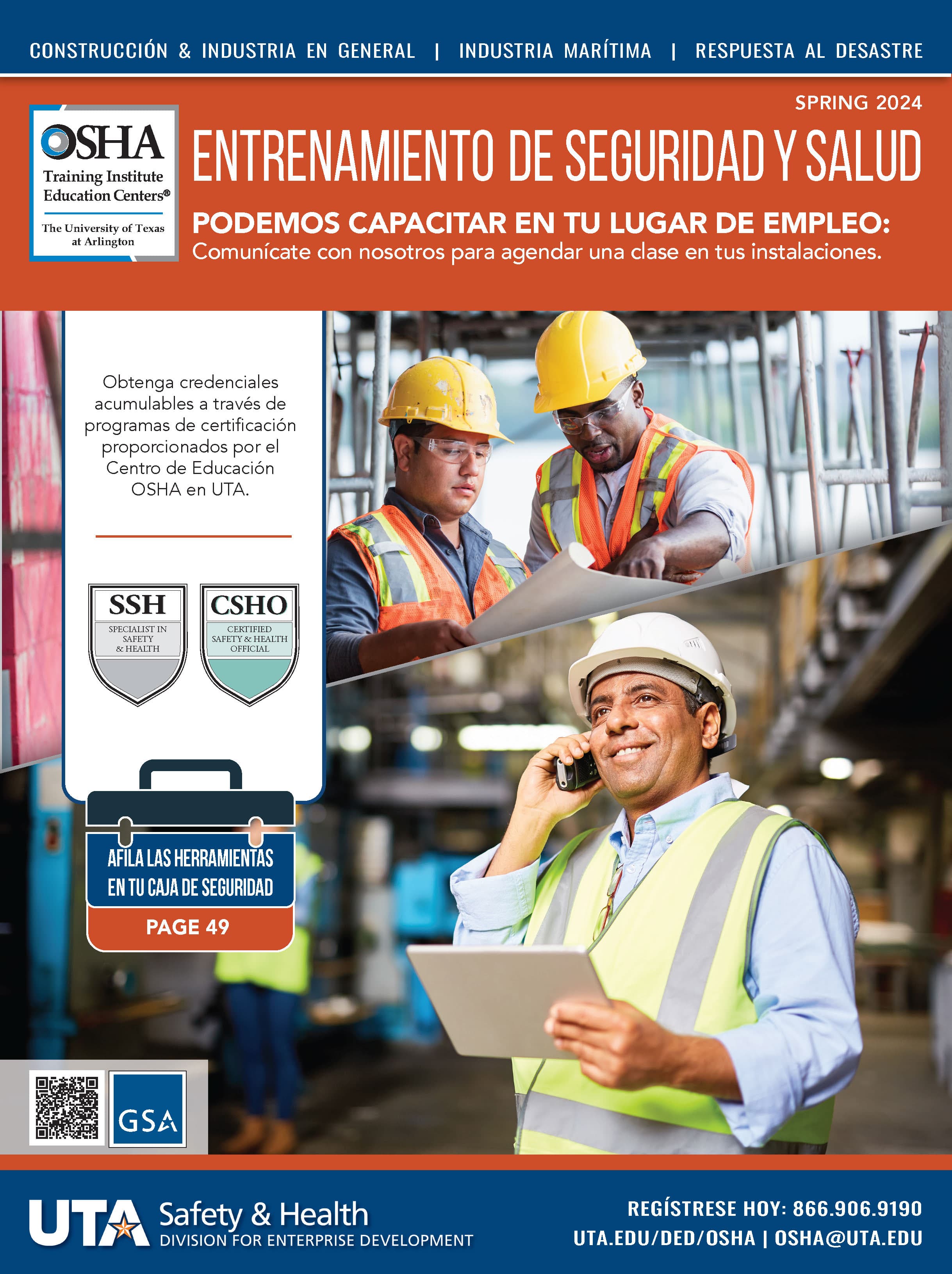 Safety & Health Spanish 2024 Catalog cover